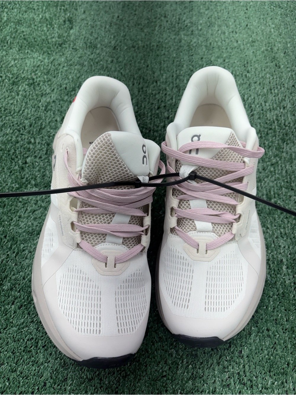 On Running Cloud Women's Sneakers in Soft Pink and White